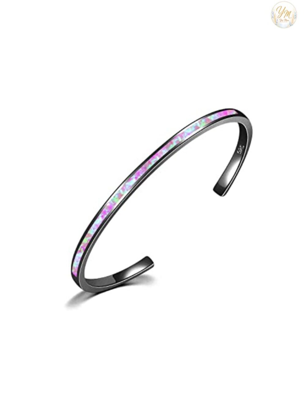 Opal Cuff Bracelet Gold Plated Adjustable Bangle Hypoallergenic Gift
